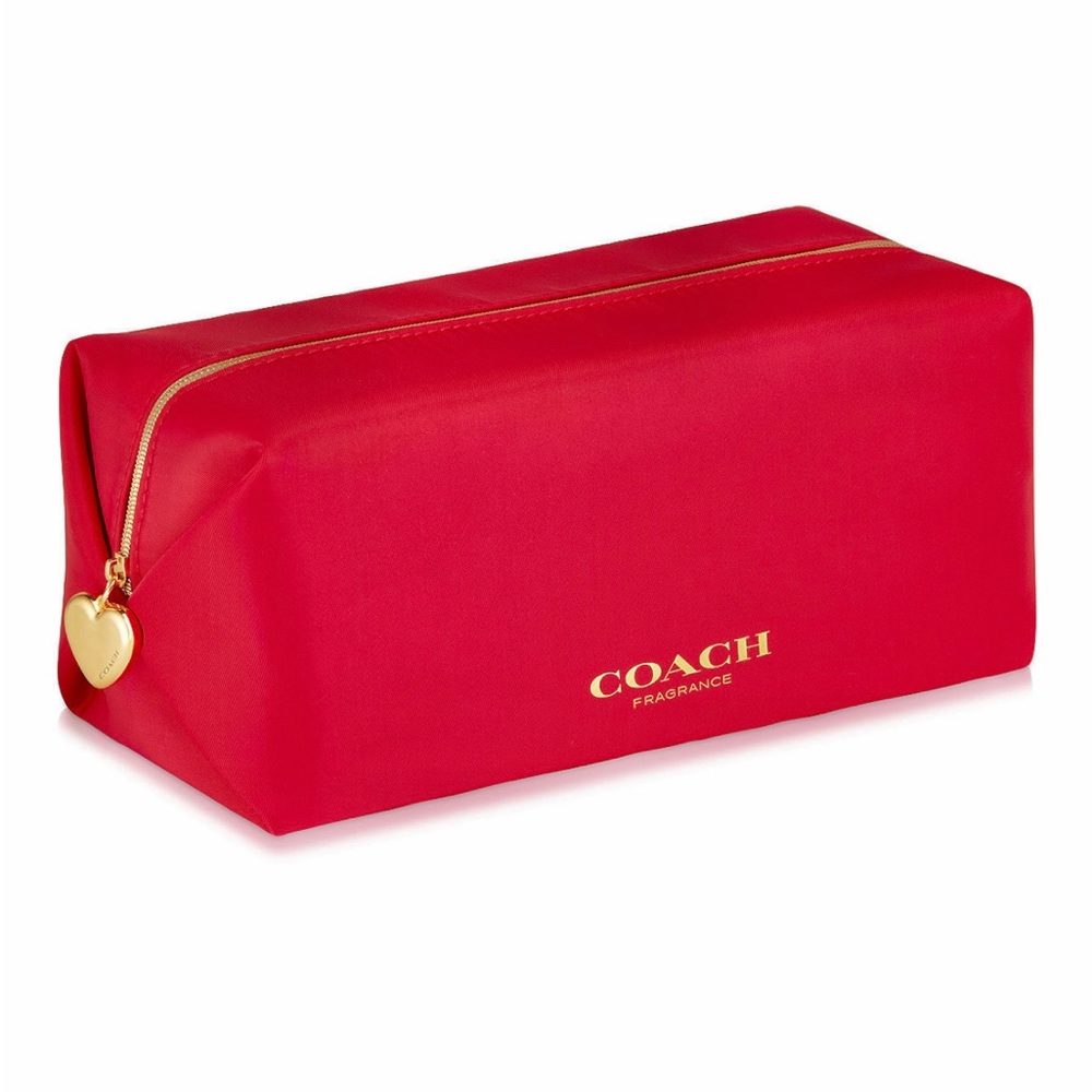 Coach beauty cosmetic Bag pouch clutch red new